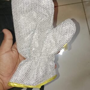 Heavy Duty Steel Wire Dishwashing Gloves – Heat Resistant Scrubber Mitts for Kitchen Cleaning