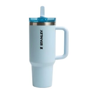 stanley flip straw tumbler 40oz (1200ml) insulated stainless steel with handle durable design for daily hydration and travel blue