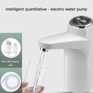 Rechargeable Automatic Smart Water Pump Dispenser – One Touch Electric Bottle Pump (Portable & USB Charging)